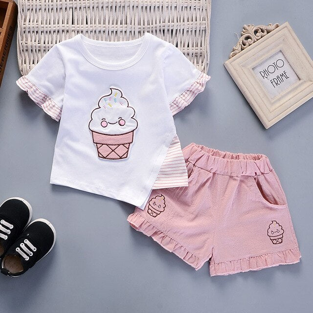 Soft Serve Ice Cream 2 Piece Shorts