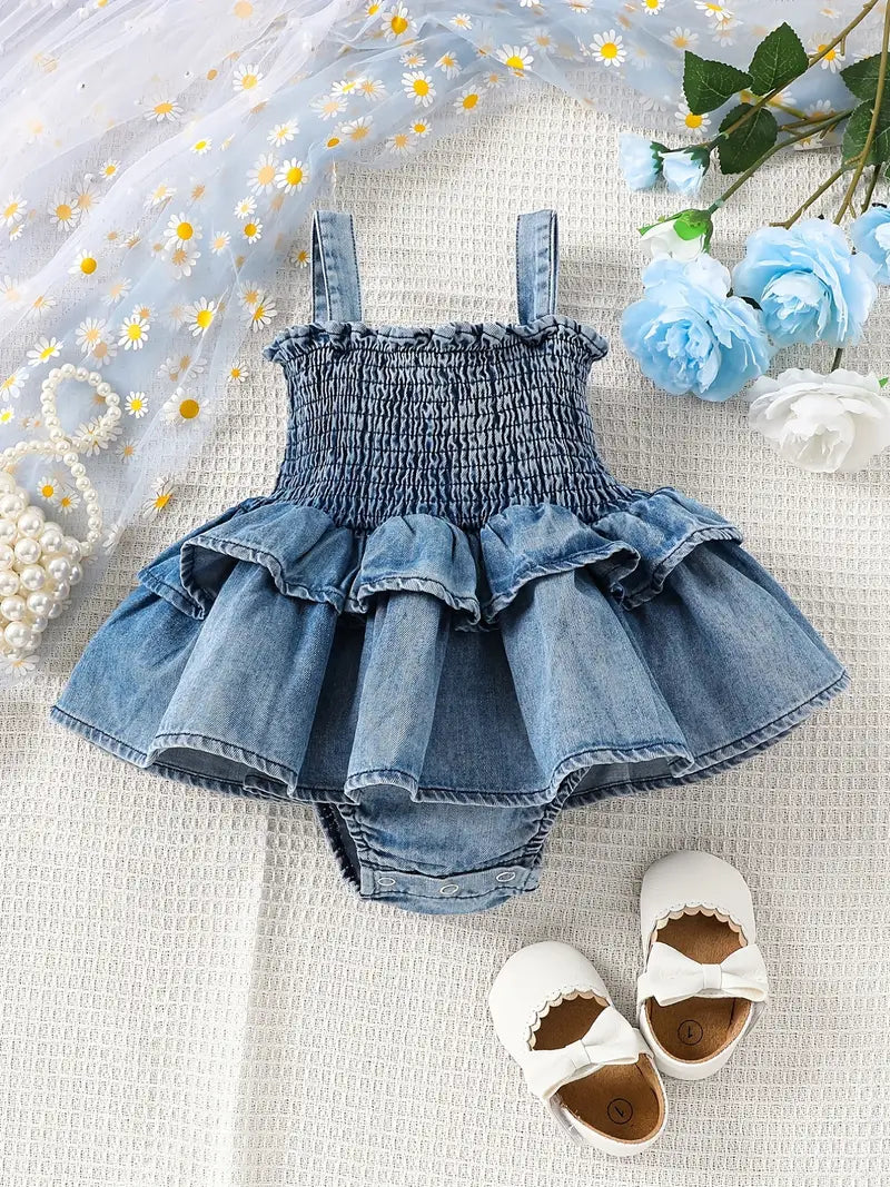 Infant Denim Onsie Sundress