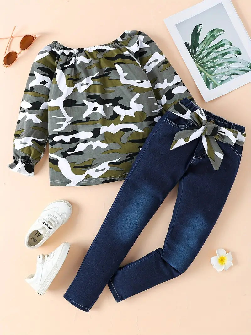 Camo 2 Pcs. Denim Set