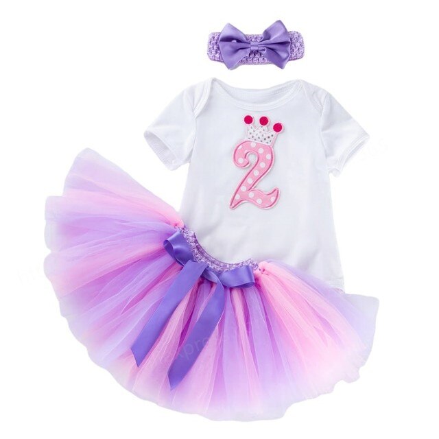 Two Year Birthday Crown Outfit