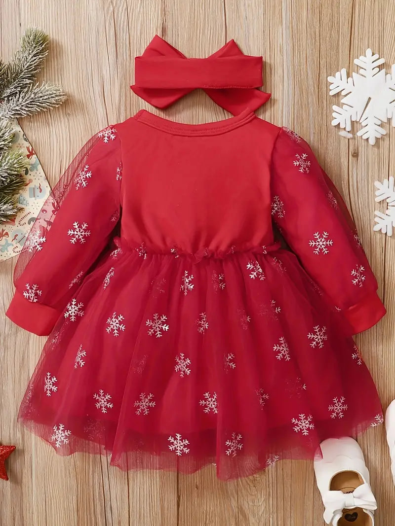 Merry Christmas Snowfall Dress