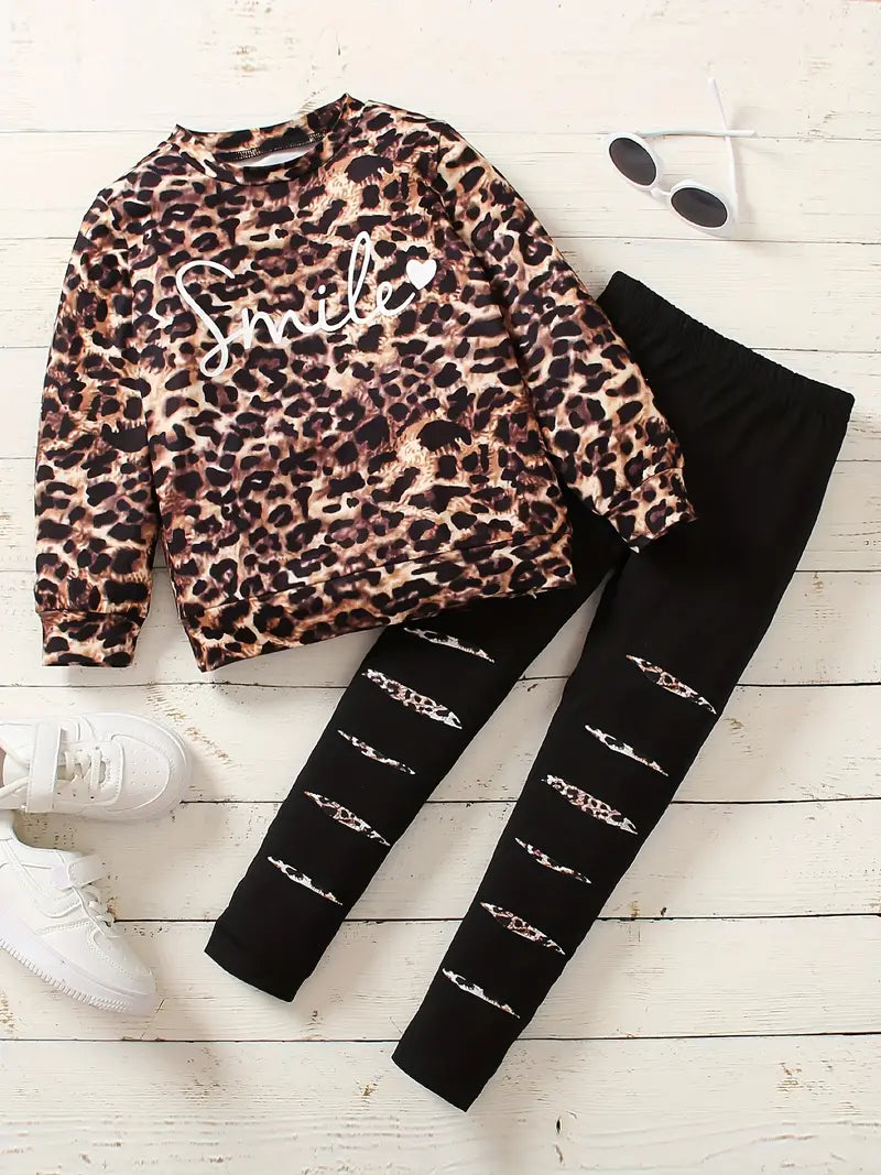 Smile Sweatshirt Legging Set