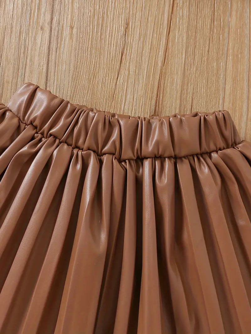 Paris Inspired Sweatshirt Skirt Set