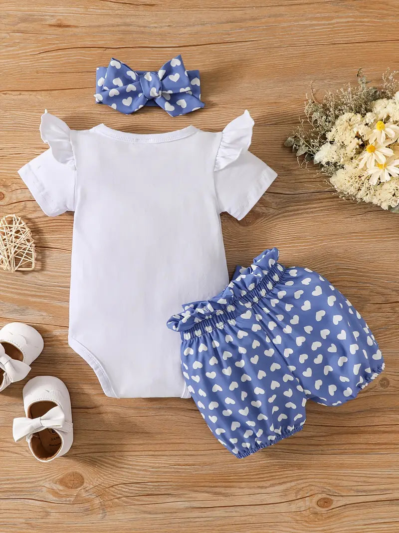 Full Of Hearts 3 Pcs Infant Set