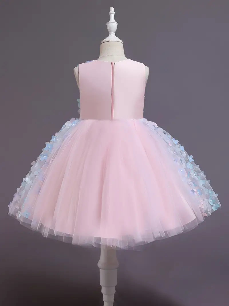 Floral Detail Princess Dress