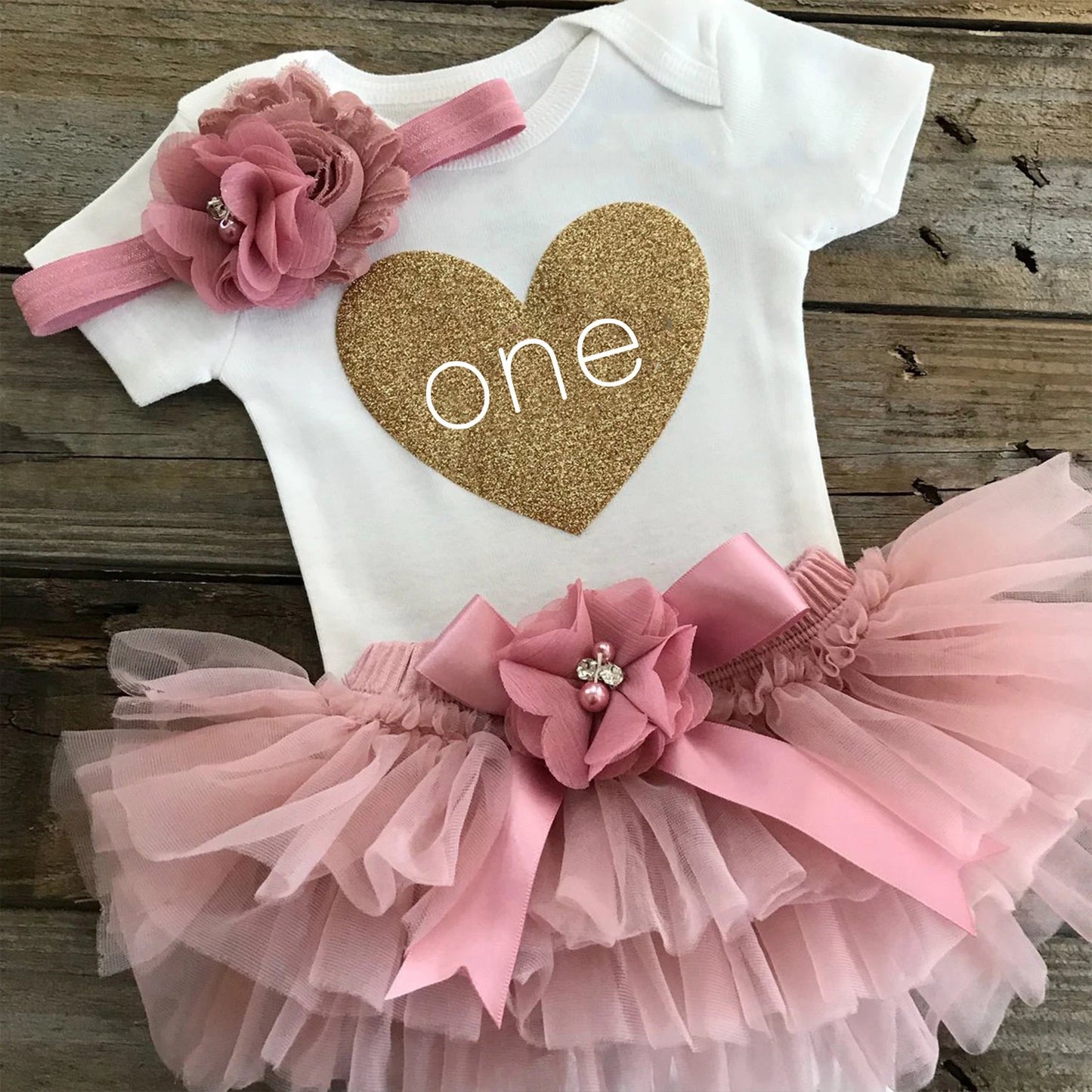 First Birthday Heart Tutu