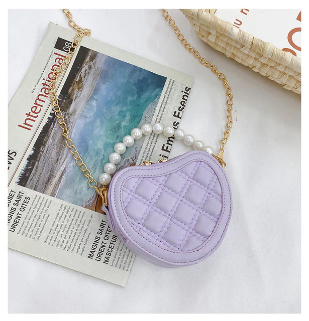 Heart Shape Quilted Purse
