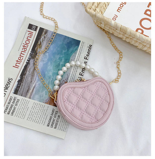 Heart Shape Quilted Purse