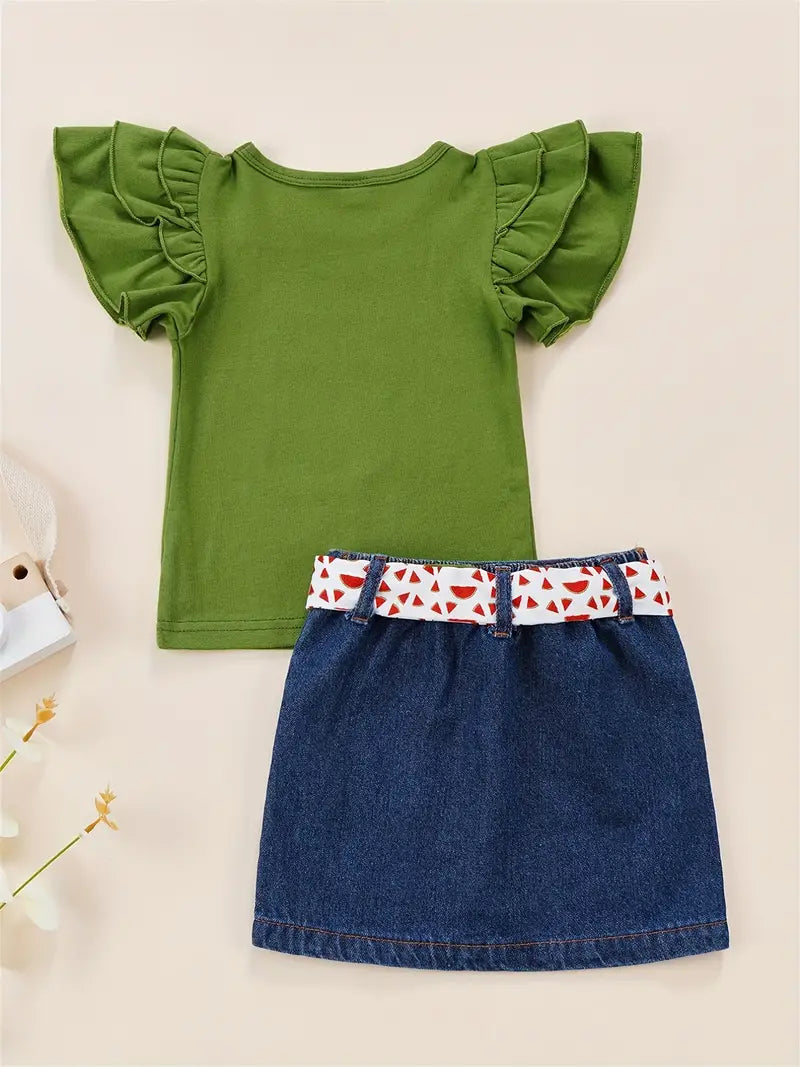 One In A Melon Skirt Set