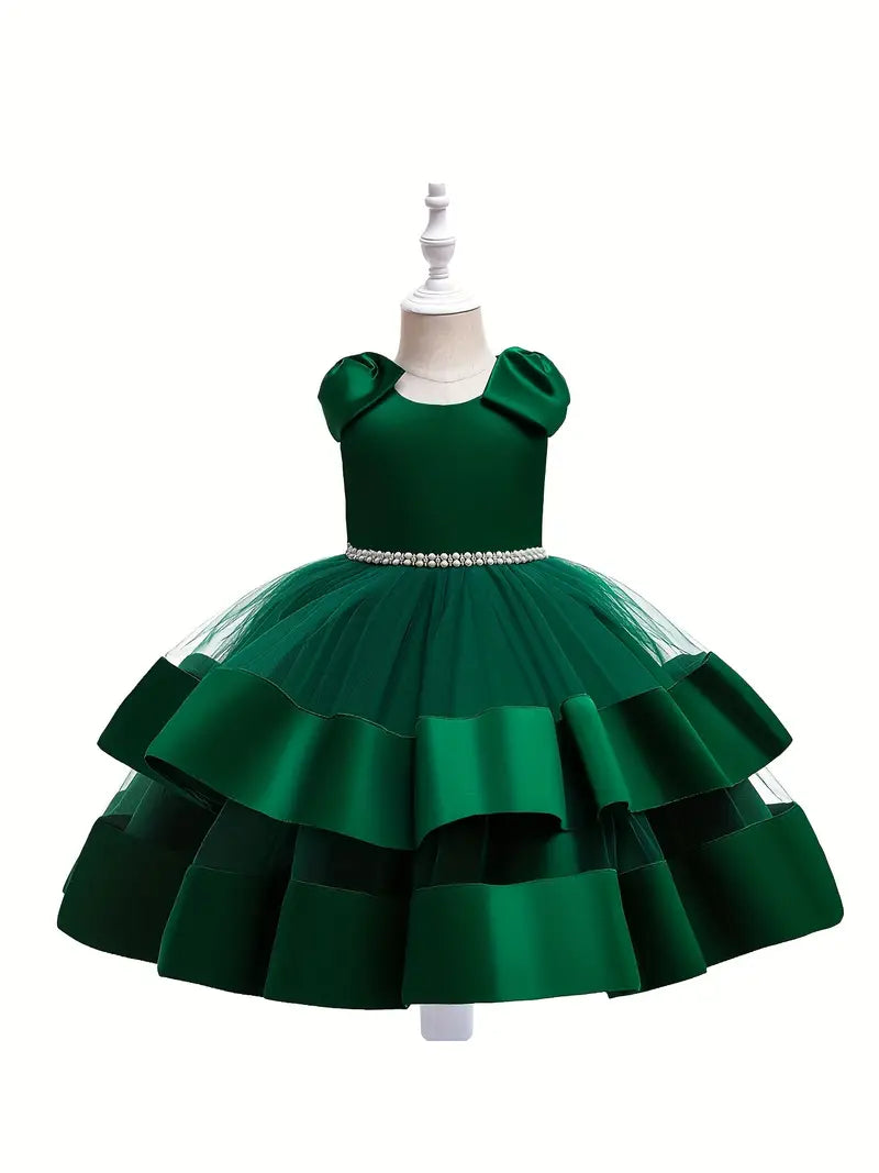 Two Tier Diamond Embellished Princess Dress
