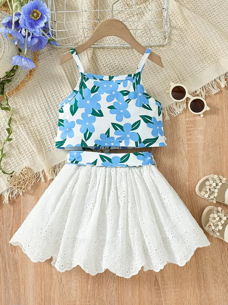 Tropical Summer 2 Pcs Skirt Set