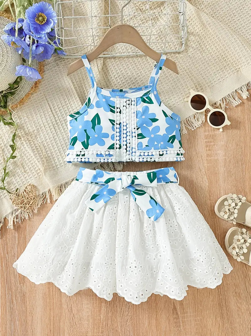 Tropical Summer 2 Pcs Skirt Set