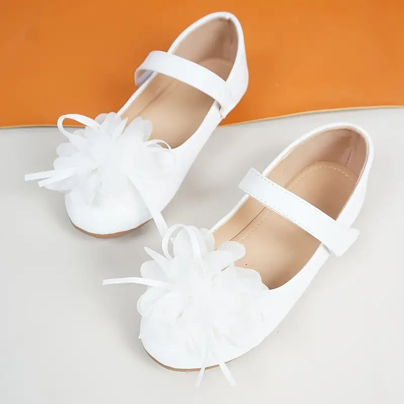 White Princess Mary Jane Slippers