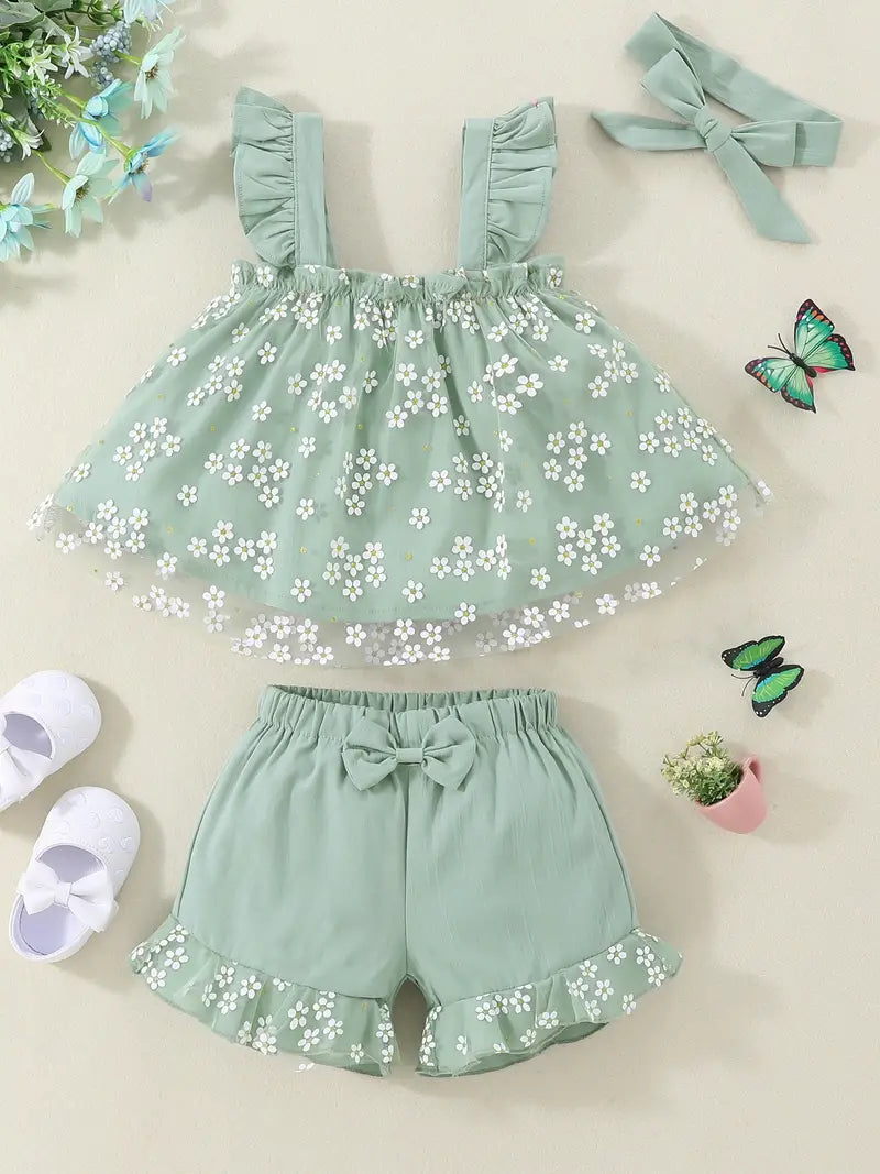 Spring Mint 2 PC shorts