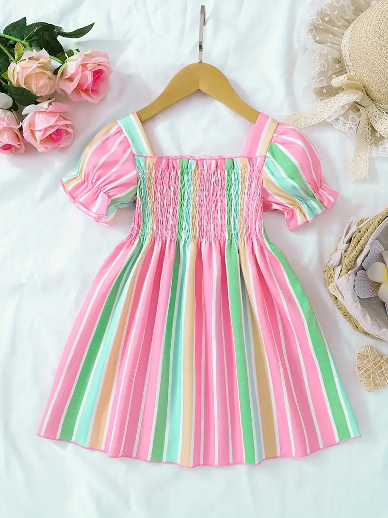 Rainbow Princess Summer Dress