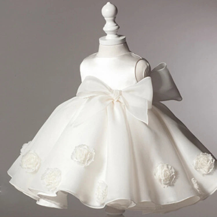 Satin Flower Bottom Princess Dress