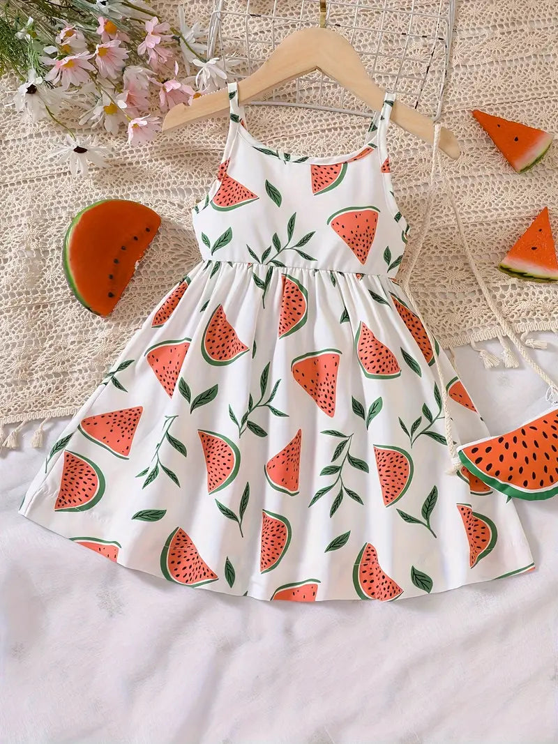 Fruitful Sundress with Matching Purse