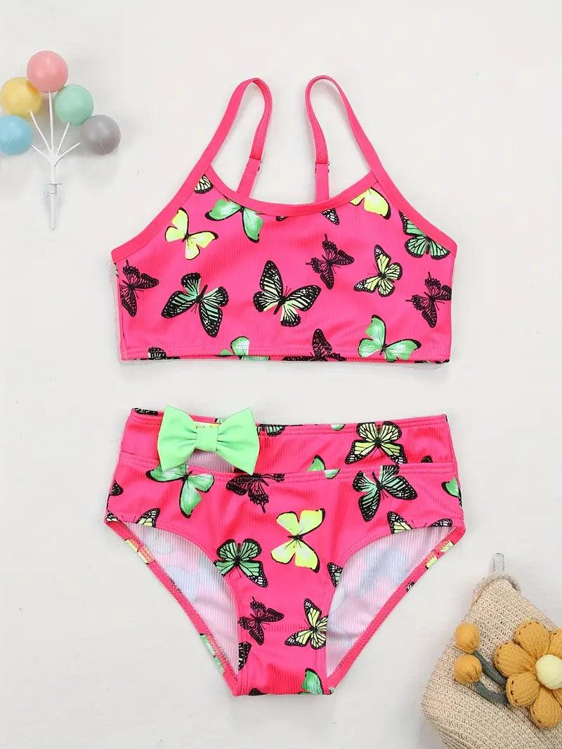 Girls Bikini Butterfly Swimsuit