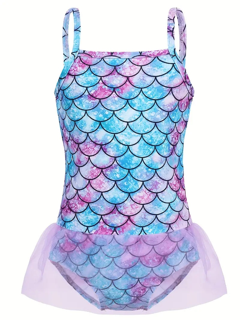 Mermaid TuTu Skirt Swimsuit