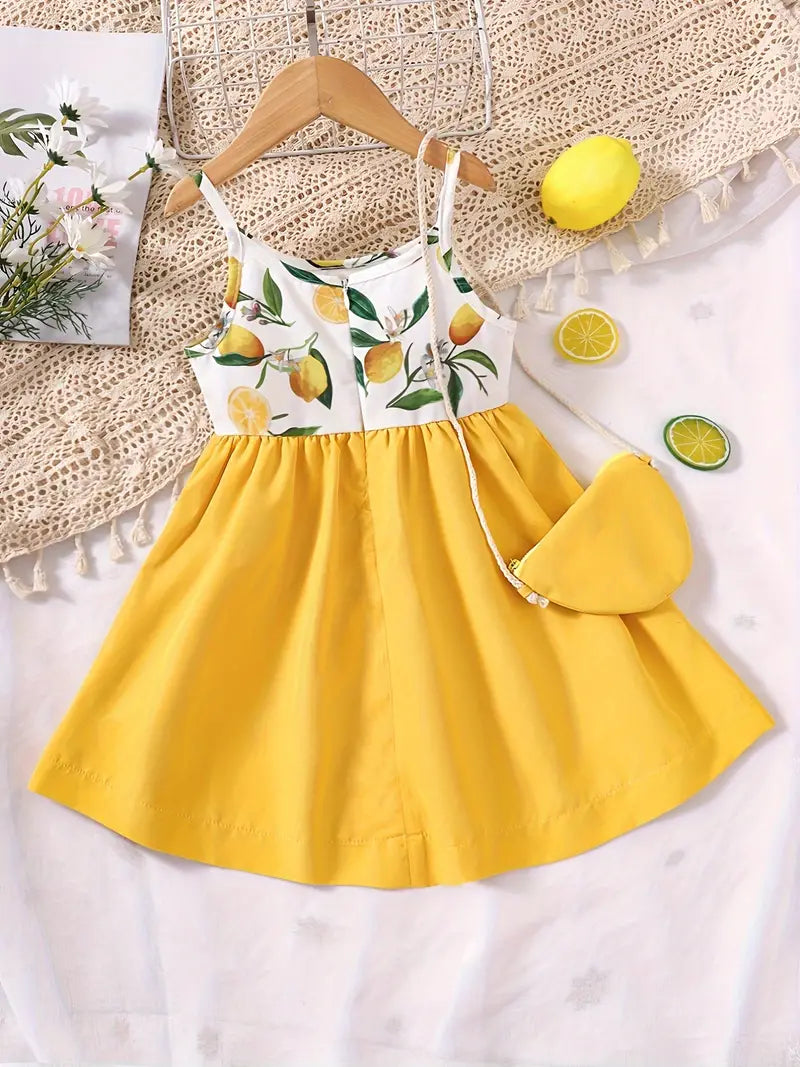 Fruitful Sundress with Matching Purse