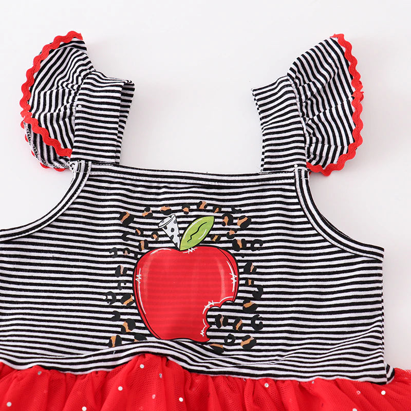 Back-To-School Apple Tulle Dress