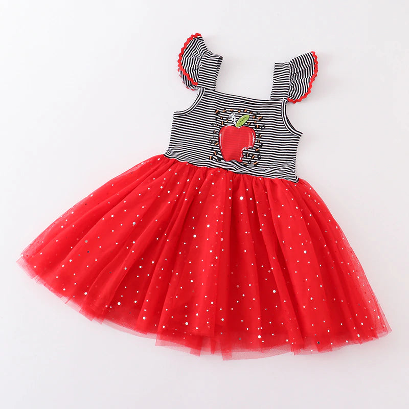 Back-To-School Apple Tulle Dress