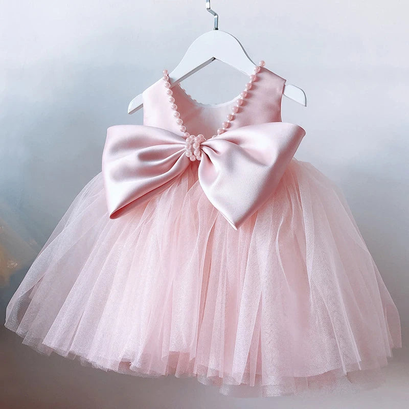 Infant V-Bow Back Princess Dress