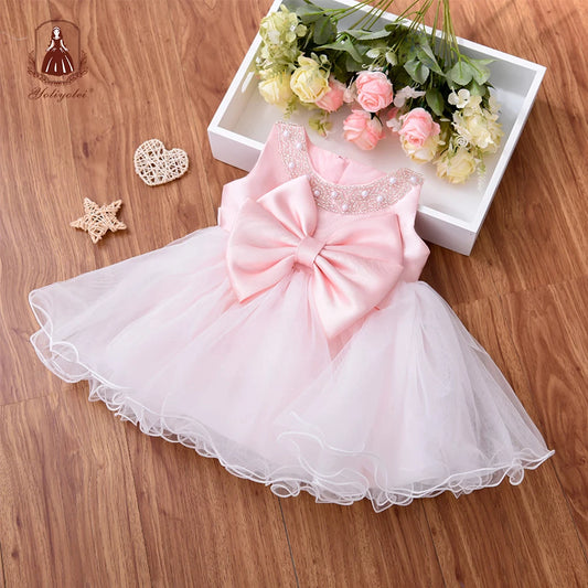 Pearl Satin Beauty Infant Princess Dress