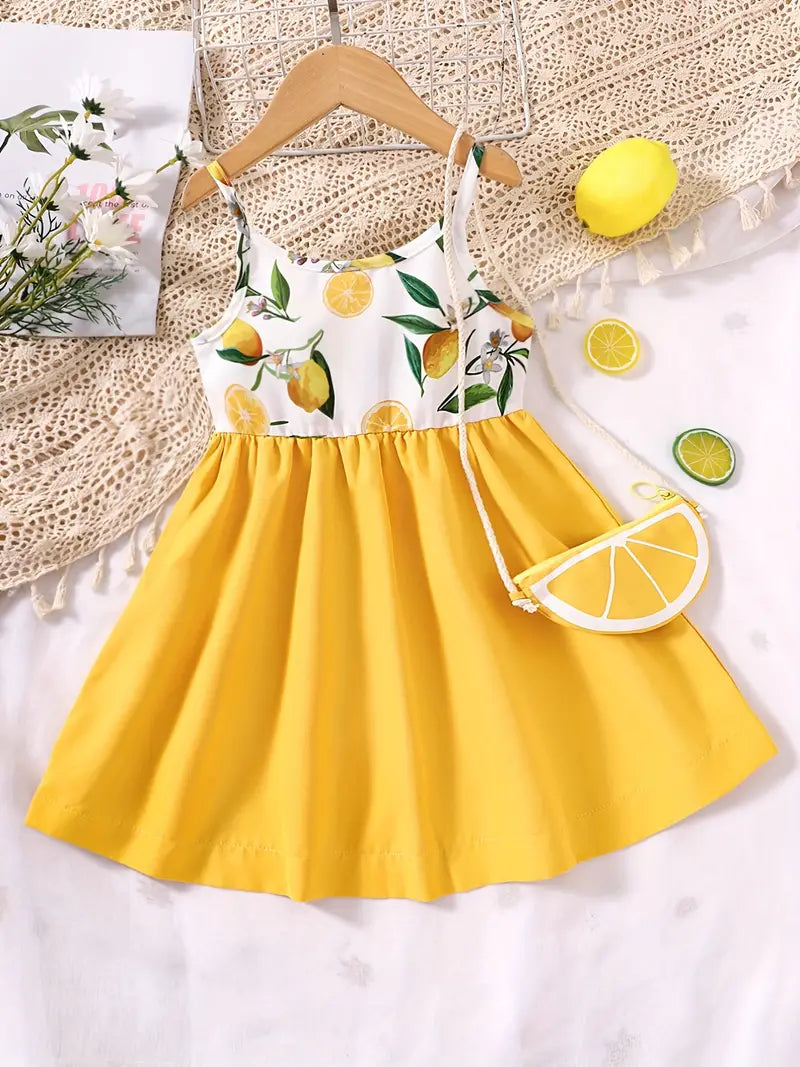 Fruitful Sundress with Matching Purse